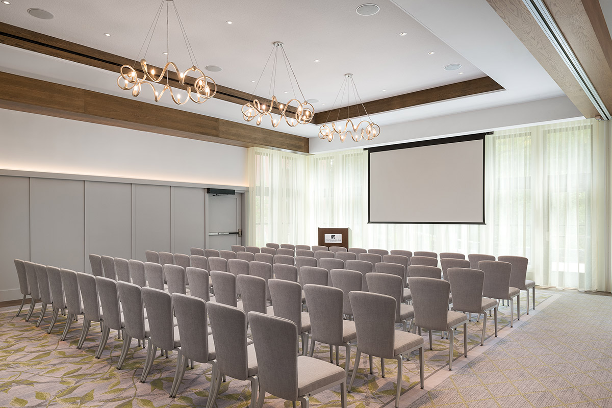 Auditorium Seating for Event with A/V Screen